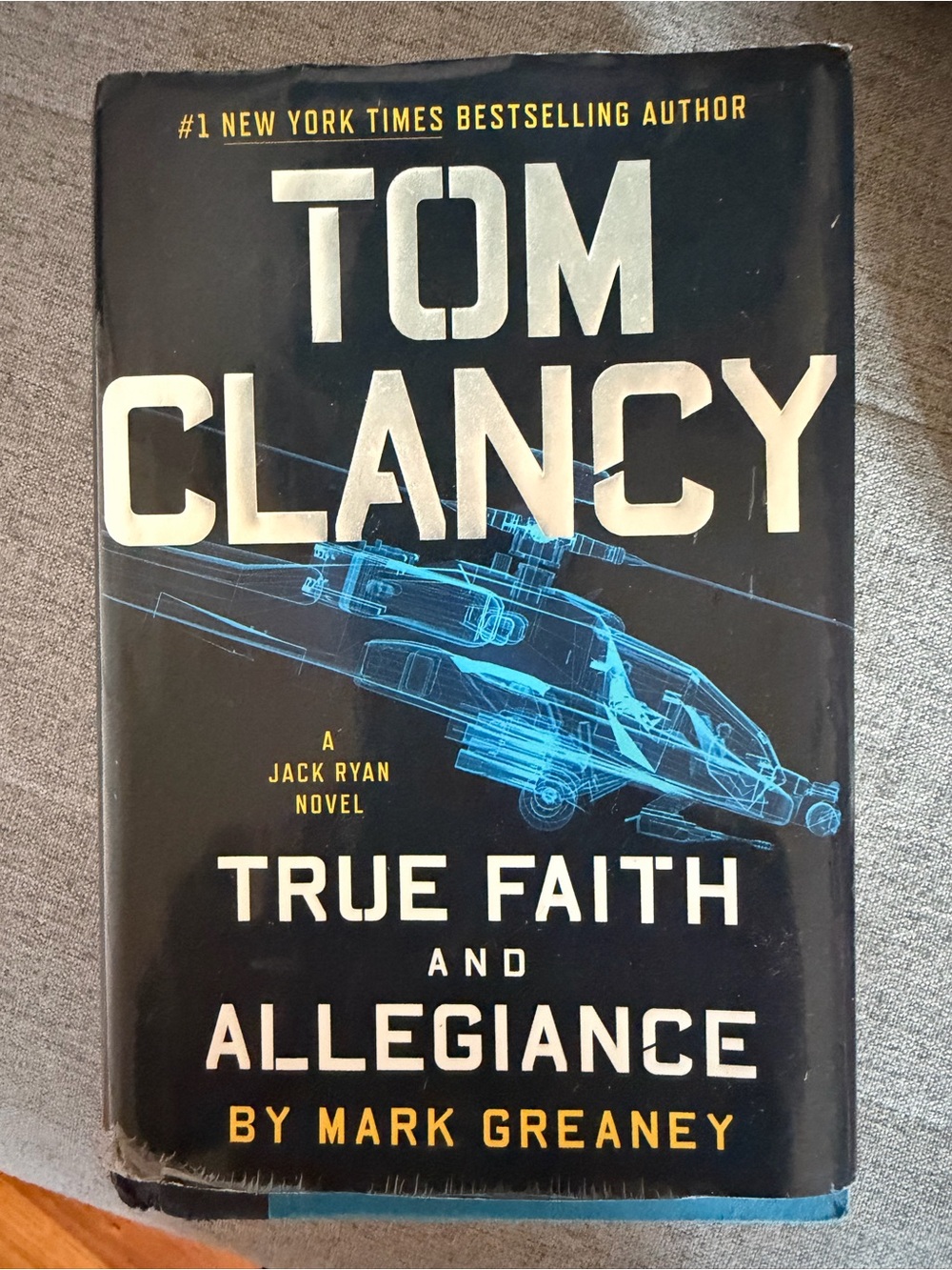 Tom Clancy -True Faith and Allegiance Hardcover - Black/Blue